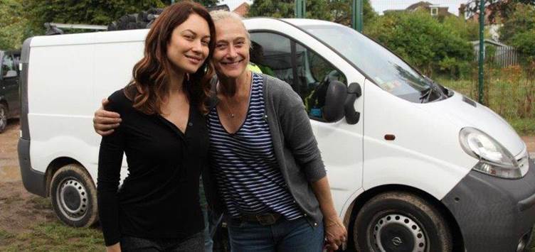 Caroline Goodall On location with Olga Kurylenko