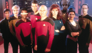 Image of the cast from Star Trek: The Next Generation