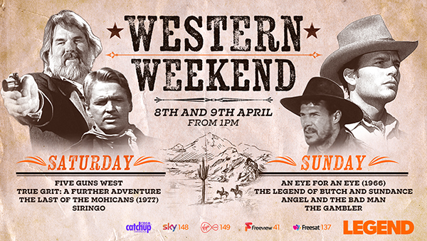 Poster artwork for Westerns on LEGEND